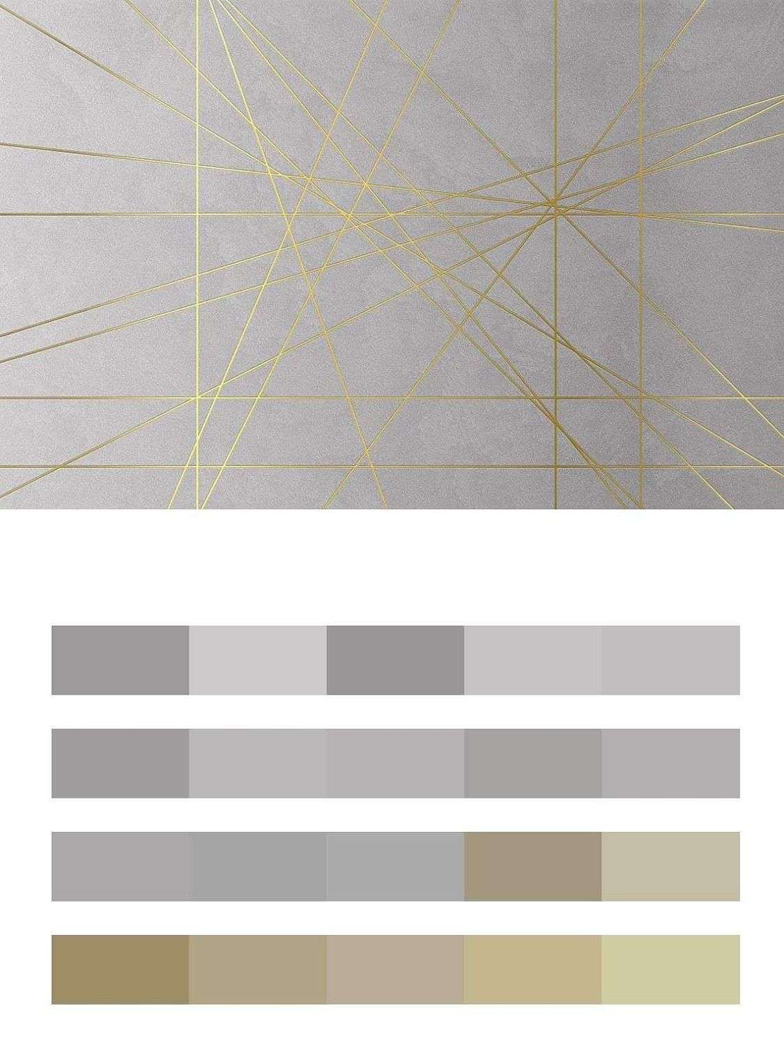 Абстракция золотая паутина  9-1827