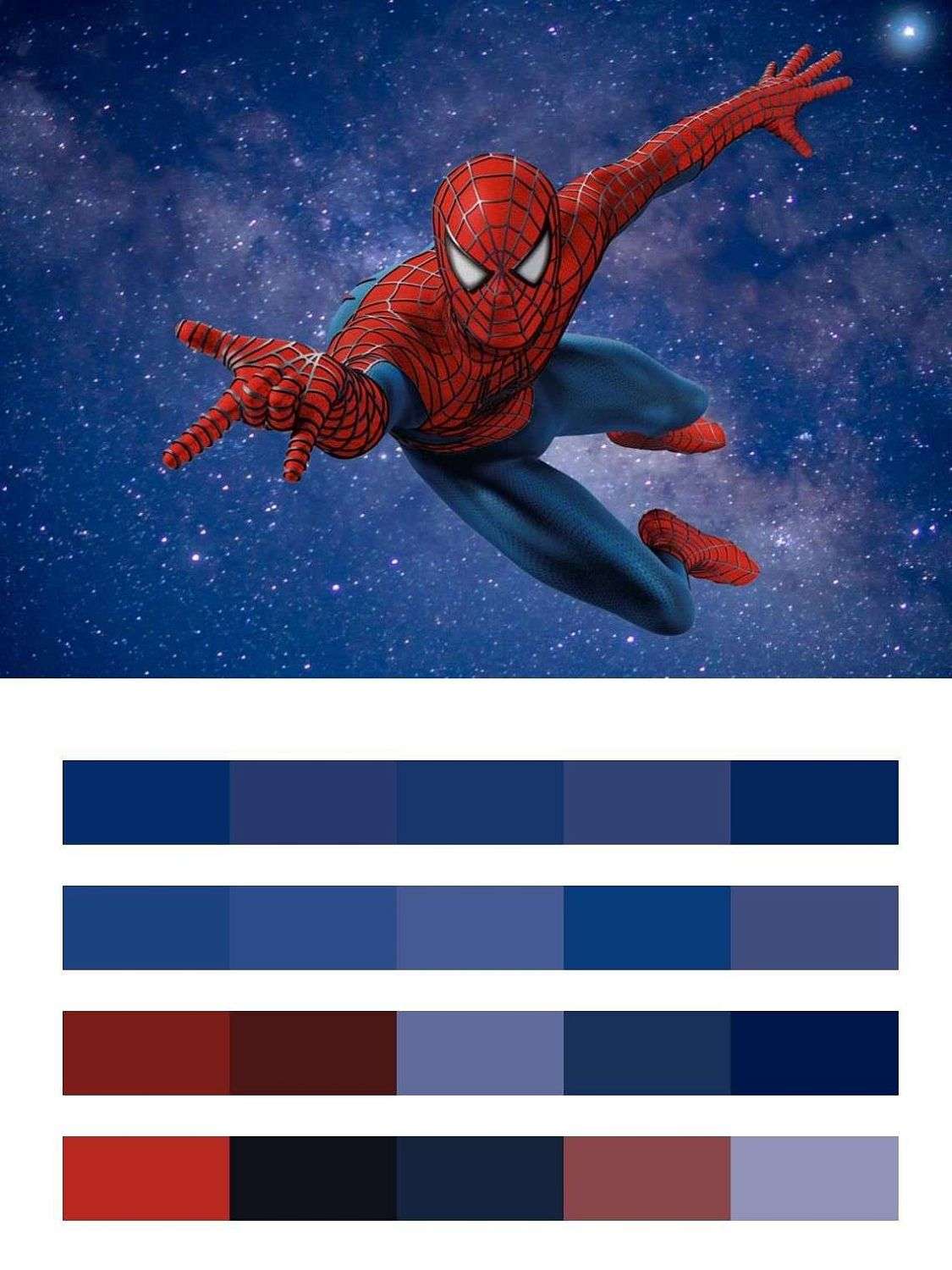 Человек паук в ночном небе  12-626