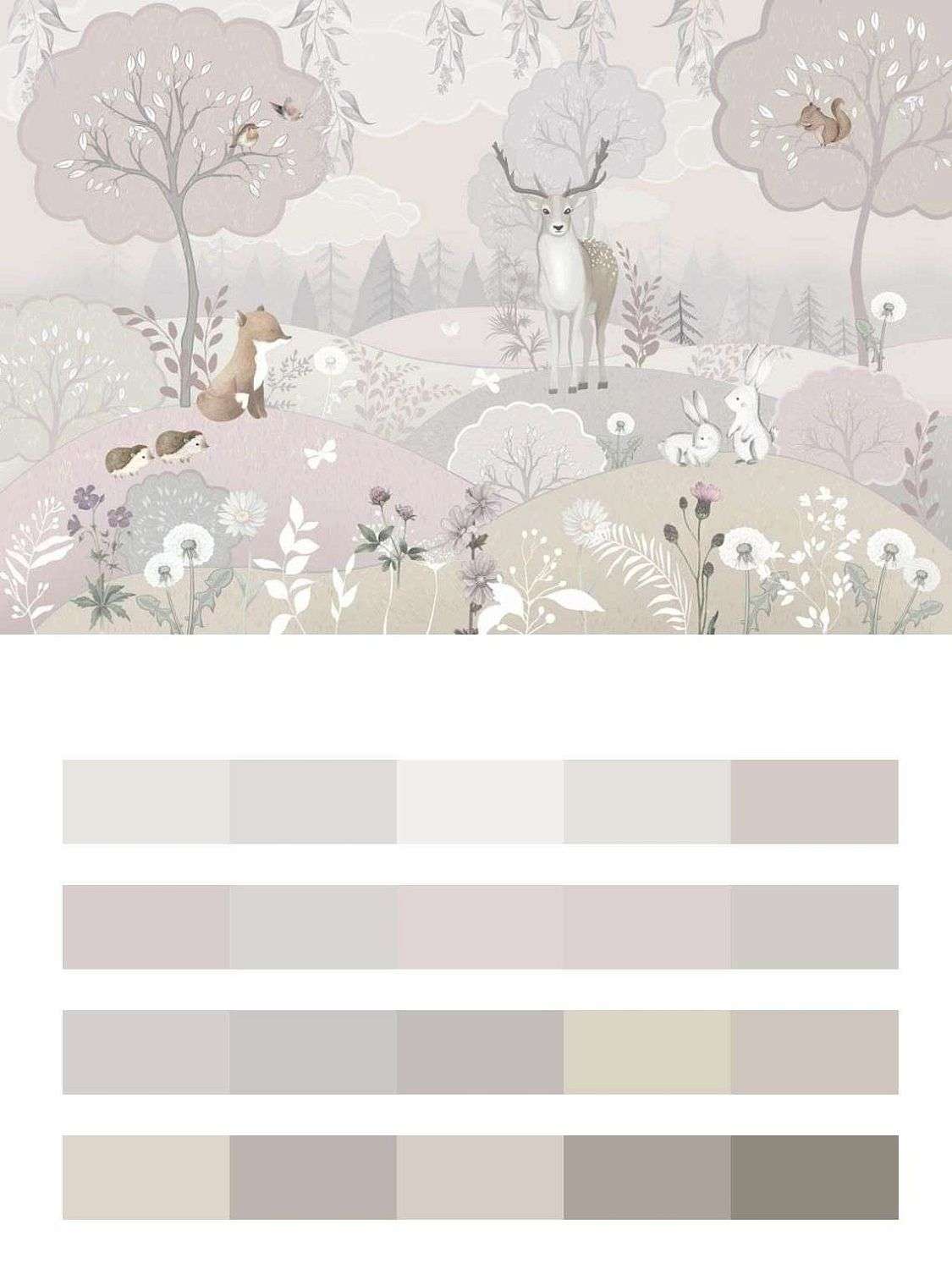 Животные лесные на полянке  13-622