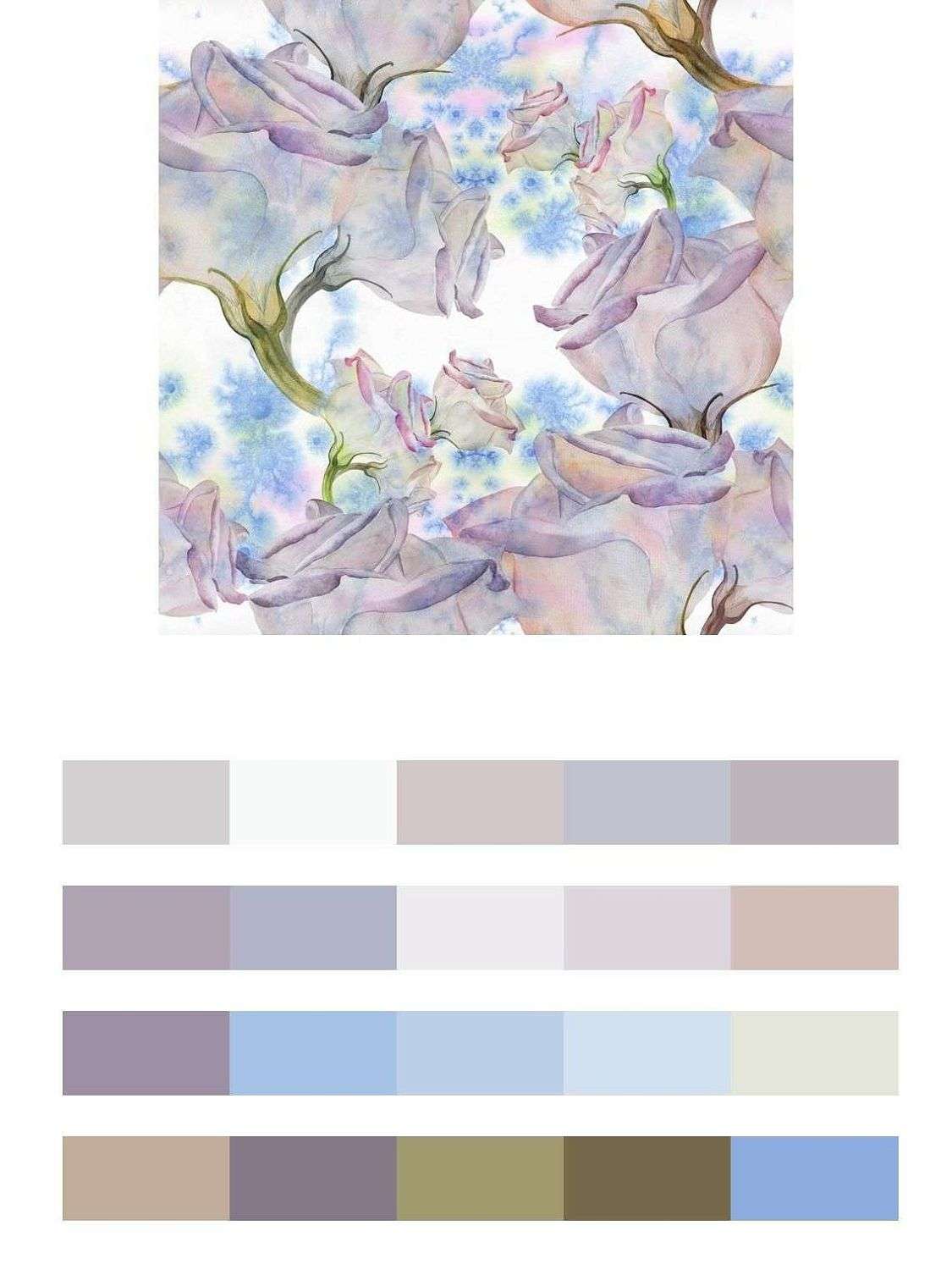 Розовая акварель  9-1175