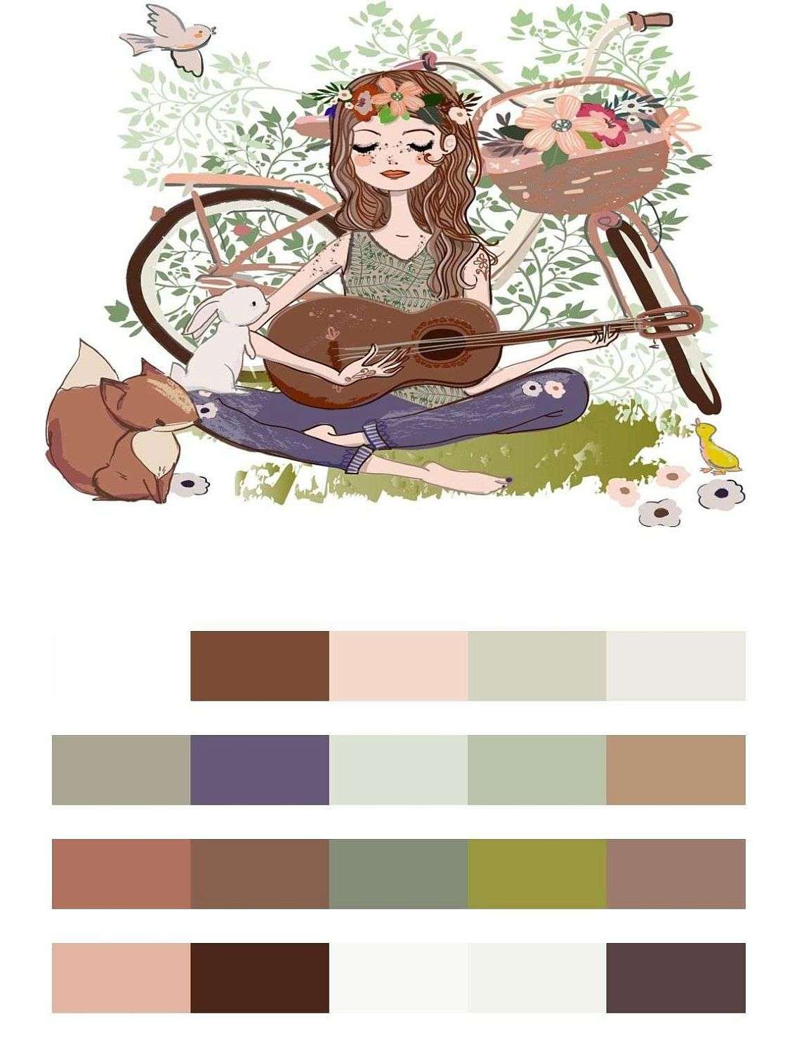 Девушка в лесу  12-631