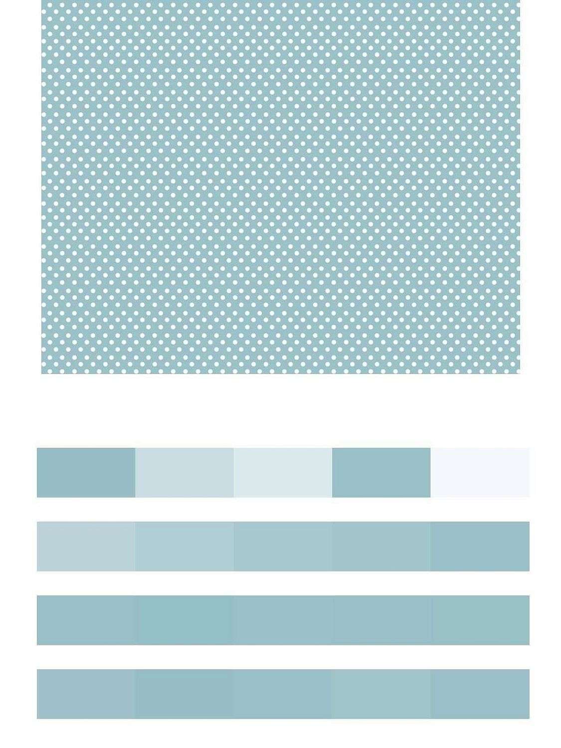 Голубой фон в горошек  14-619