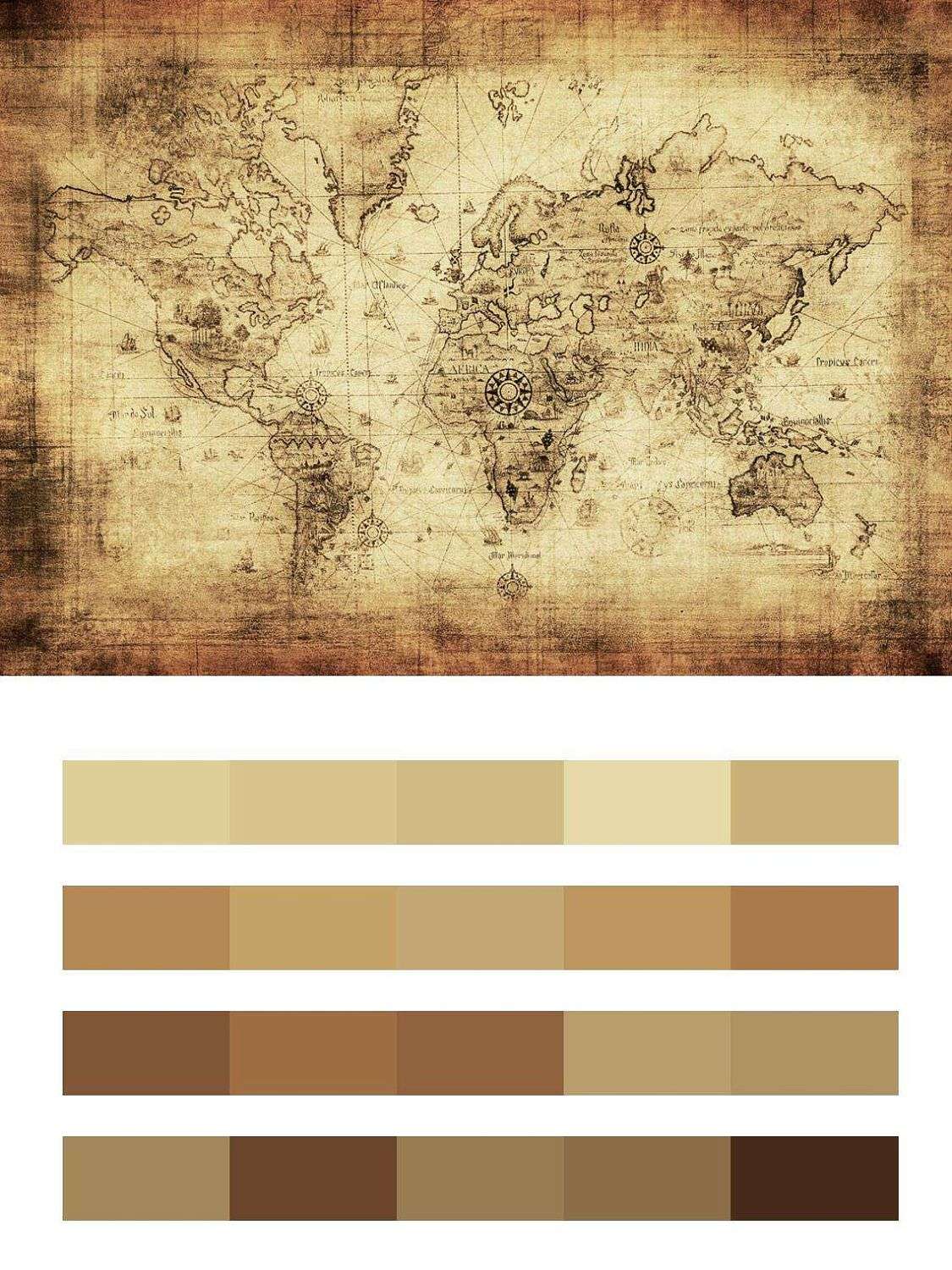 Карта материков  9-433