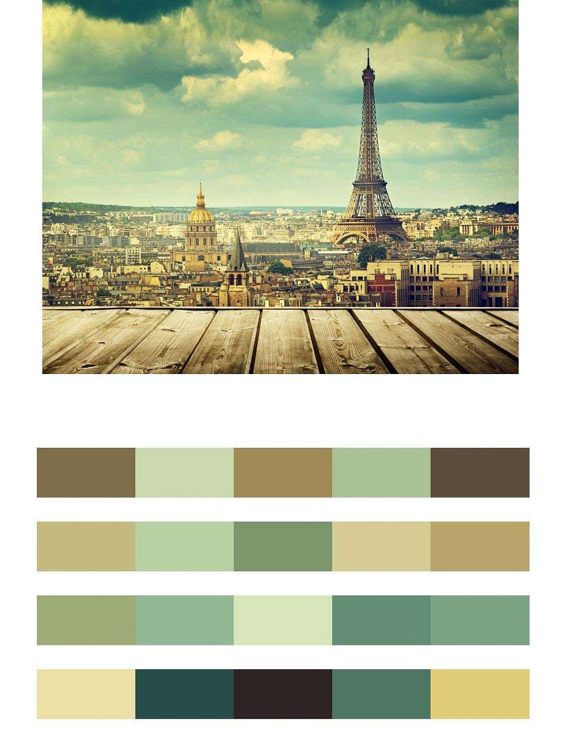 Красивый вид с балкона на эйфелеву башню  9-778