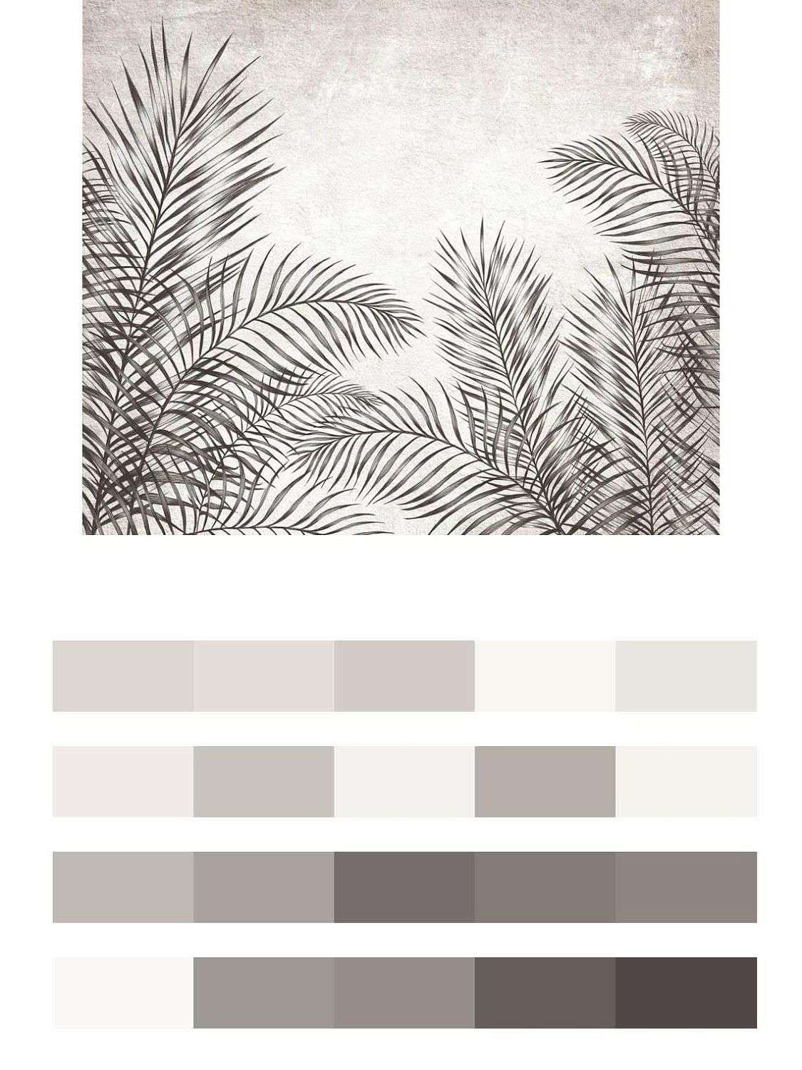 Черно-белые листья  10-761