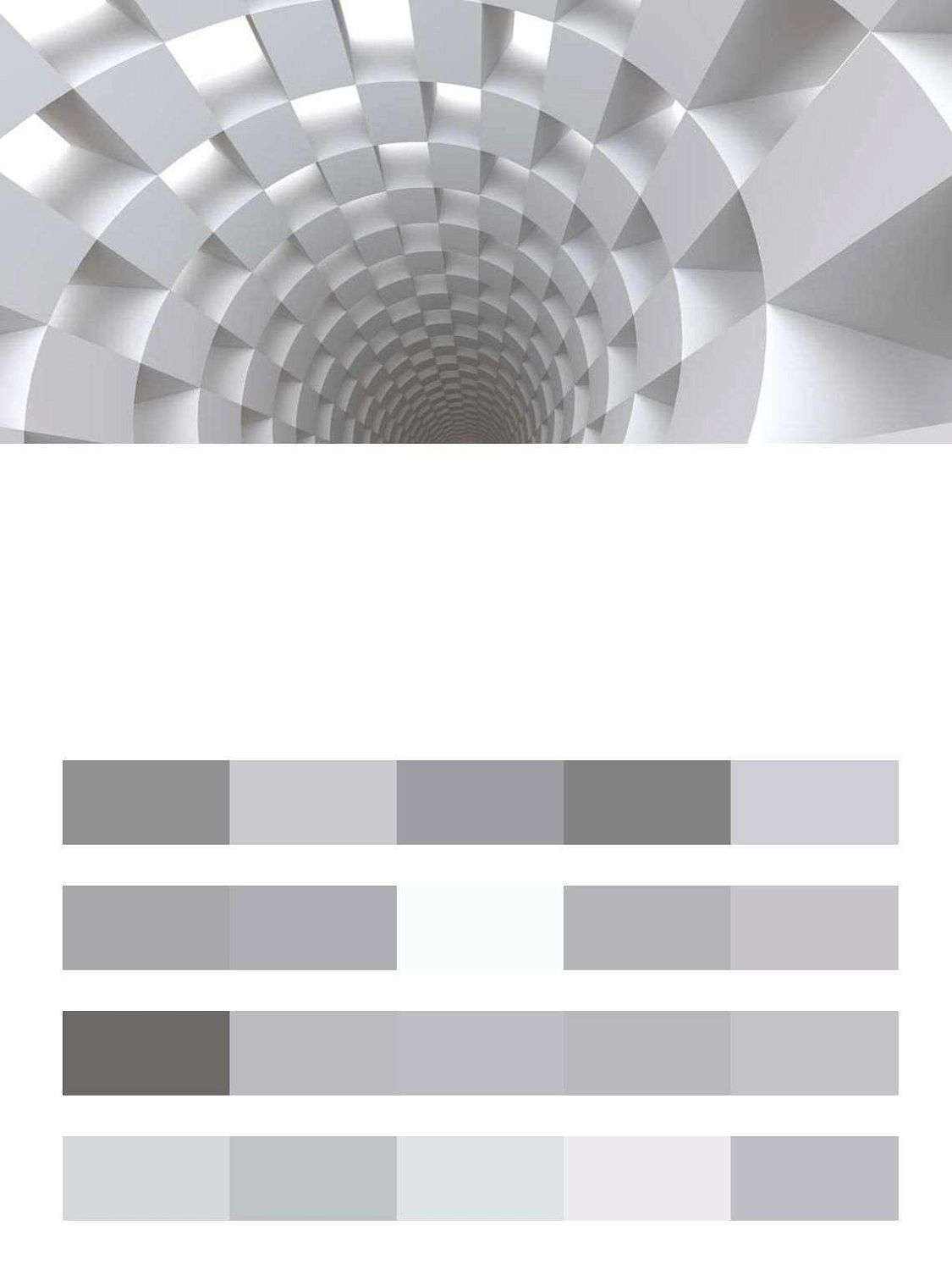 3д белый коридор  10-783