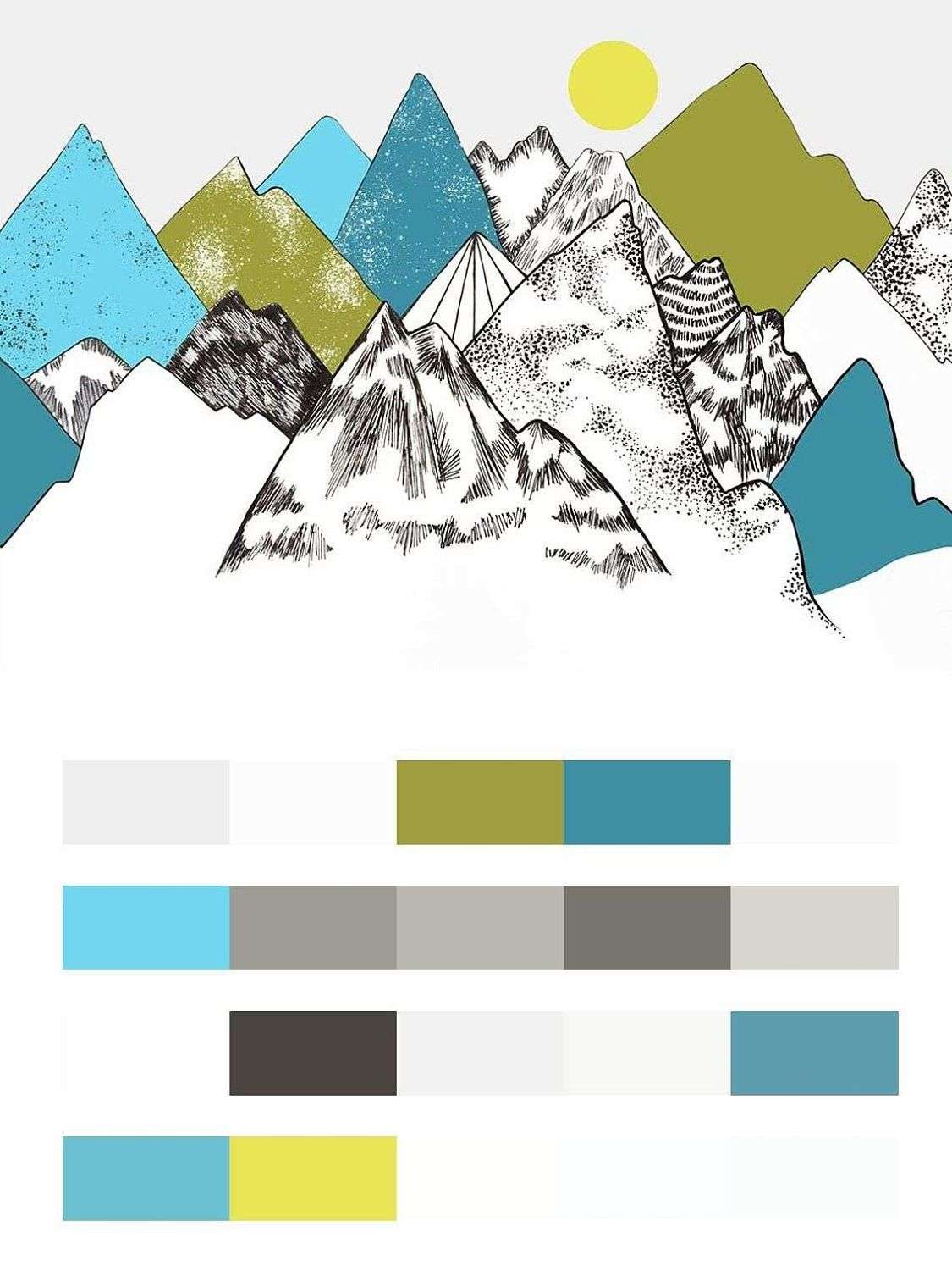 Разноцветные горы для мальчика  14-205