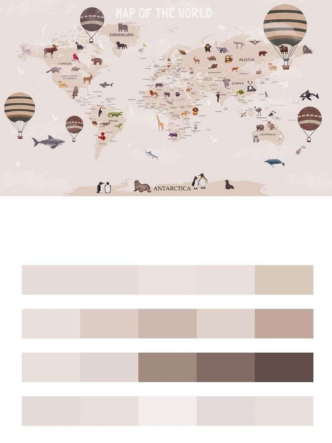 Карта и шары  12-772