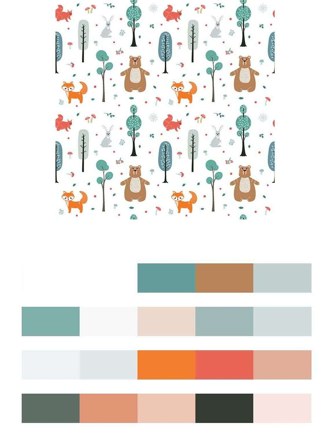 Мишки и деревья  12-685