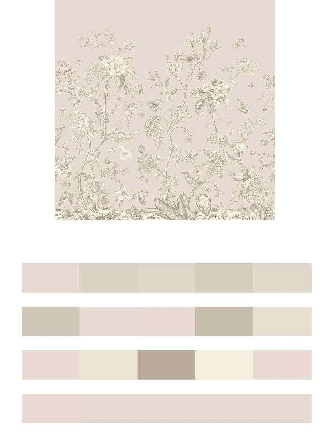 в кухню полевые цветы бежевые  9-1864