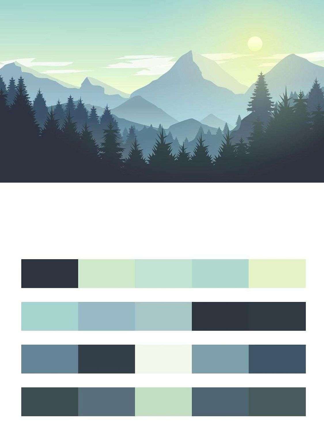 Утро в горах  9-983