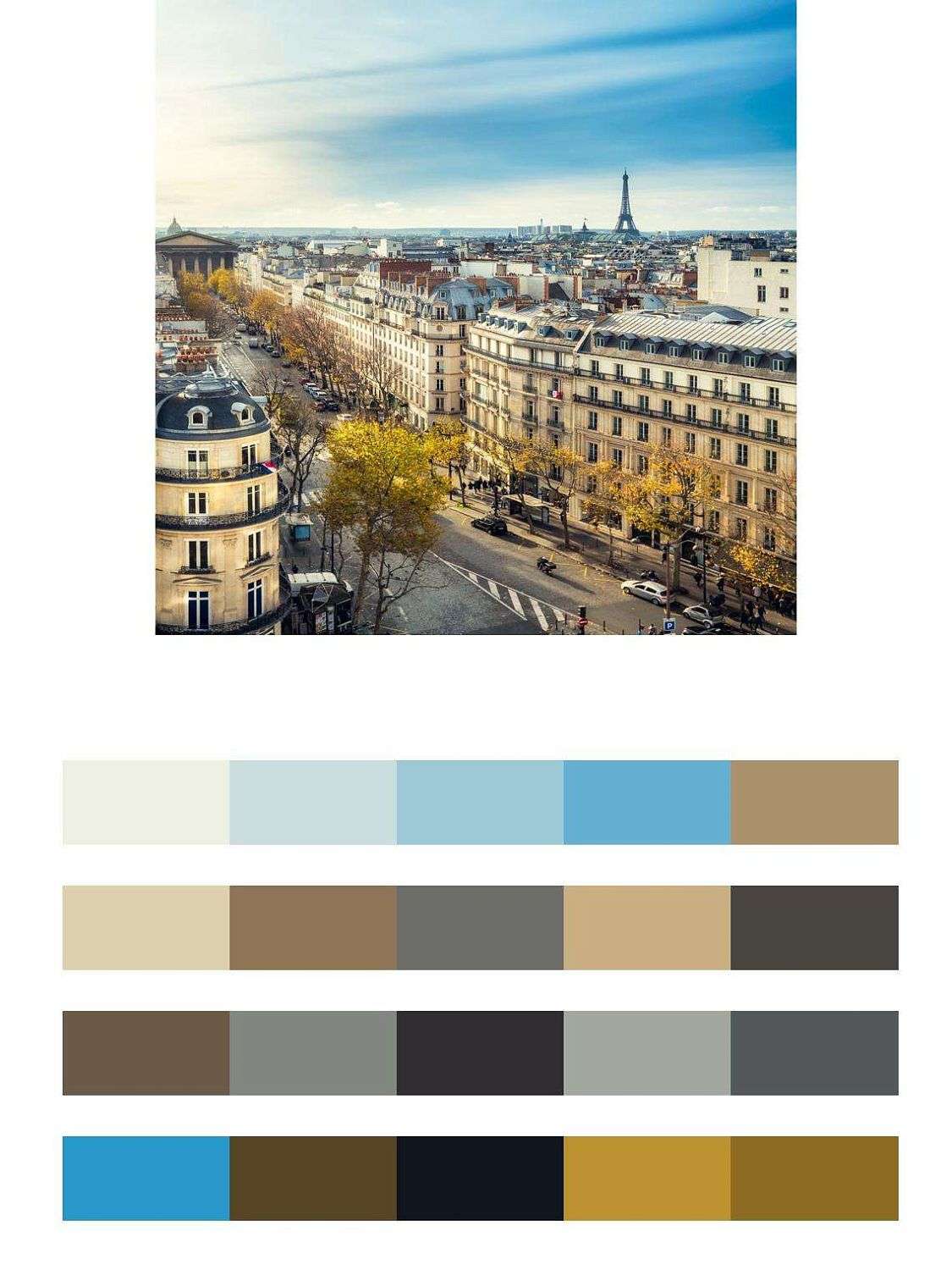 Улочка с видом на эйфелеву башню  9-727