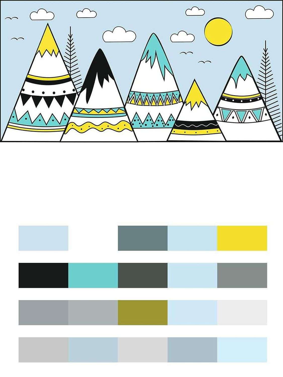 Яркие скандинавские горы  12-1554