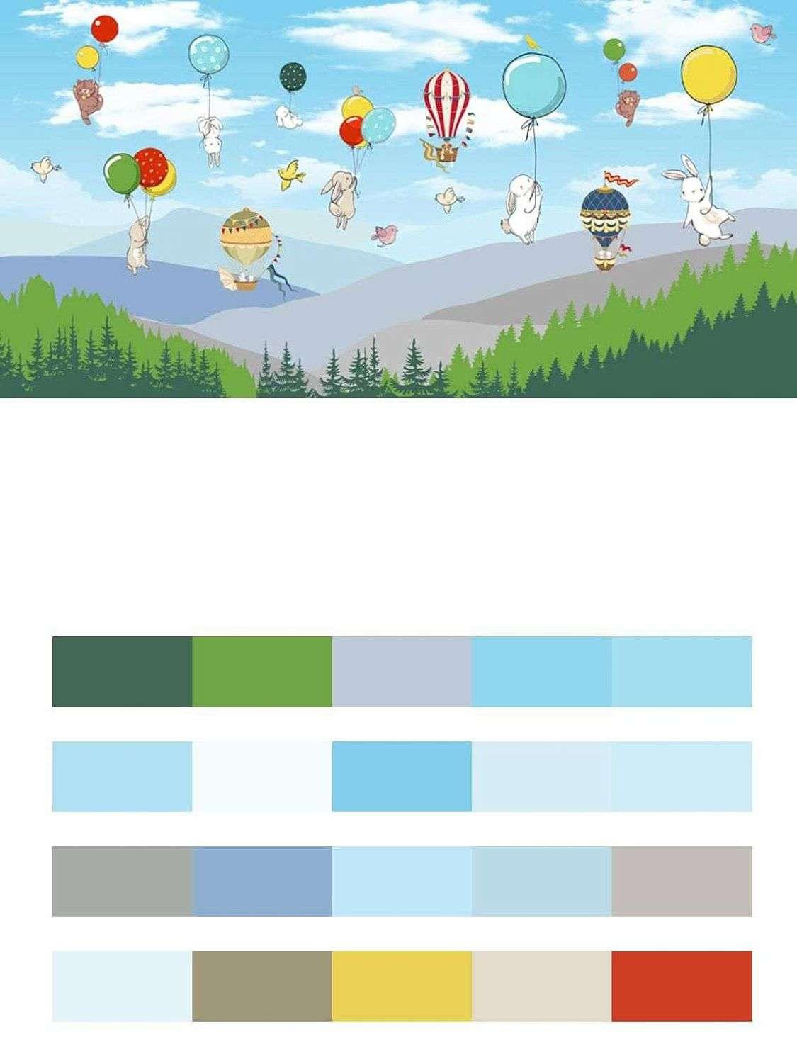 Шарики над лесом  12-949