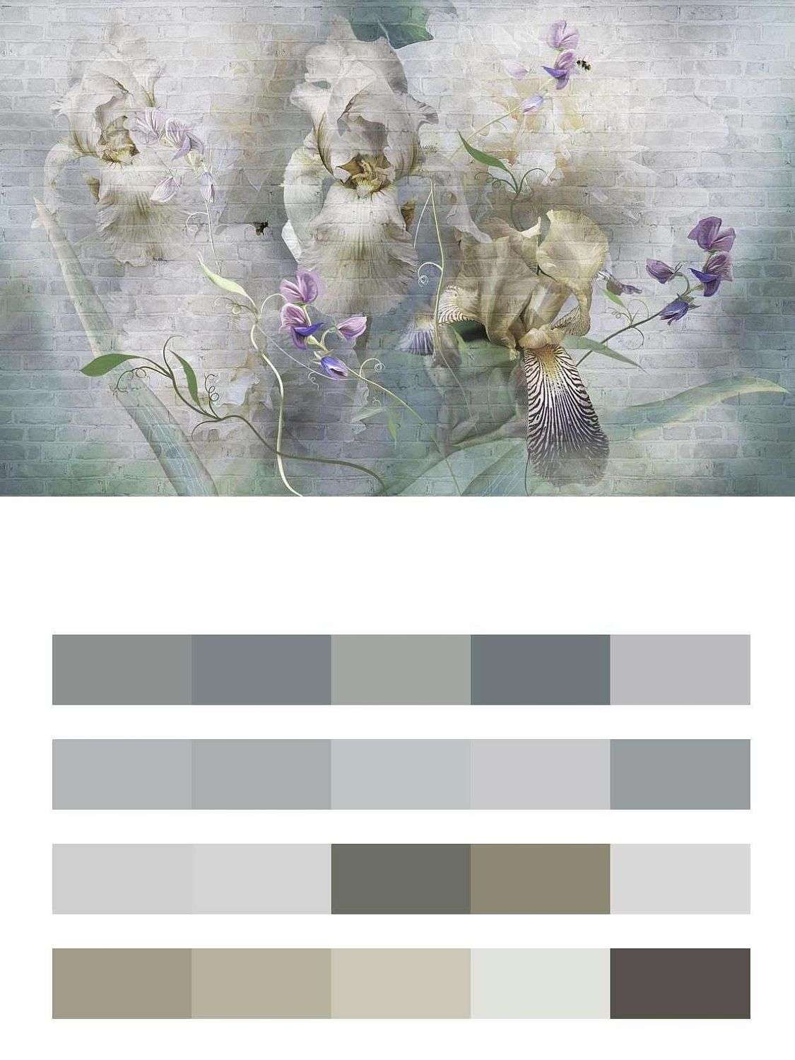 Цветочный букет в дымке  13-469