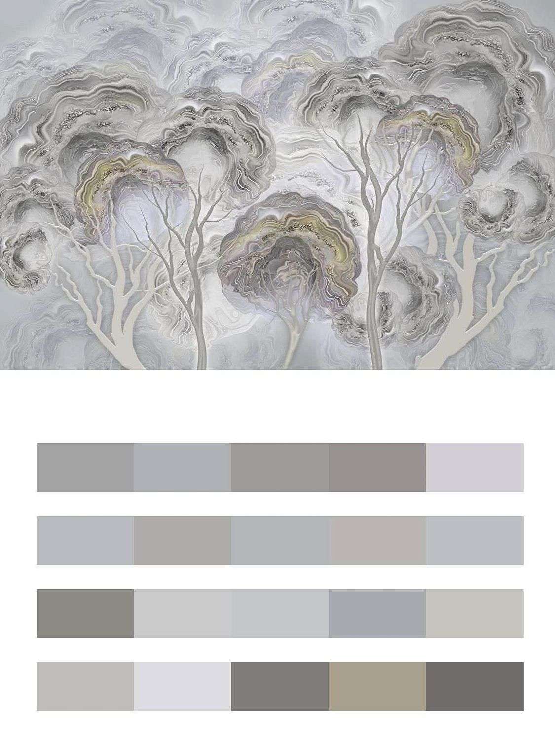 Мрамор в форме деревьев  13-578