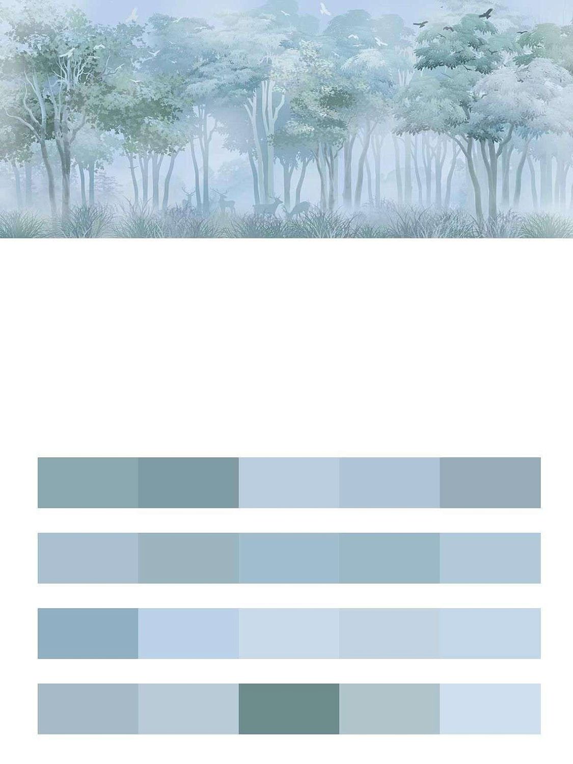 Голубой сказочный лес  13-404