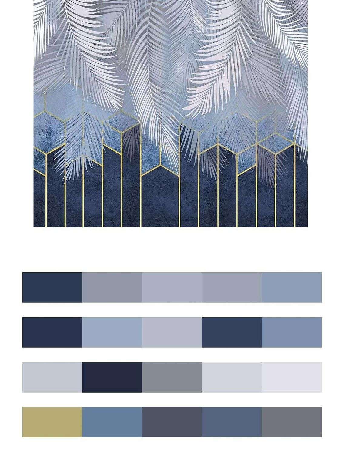 Ботаника с голубой геометрией  14-200