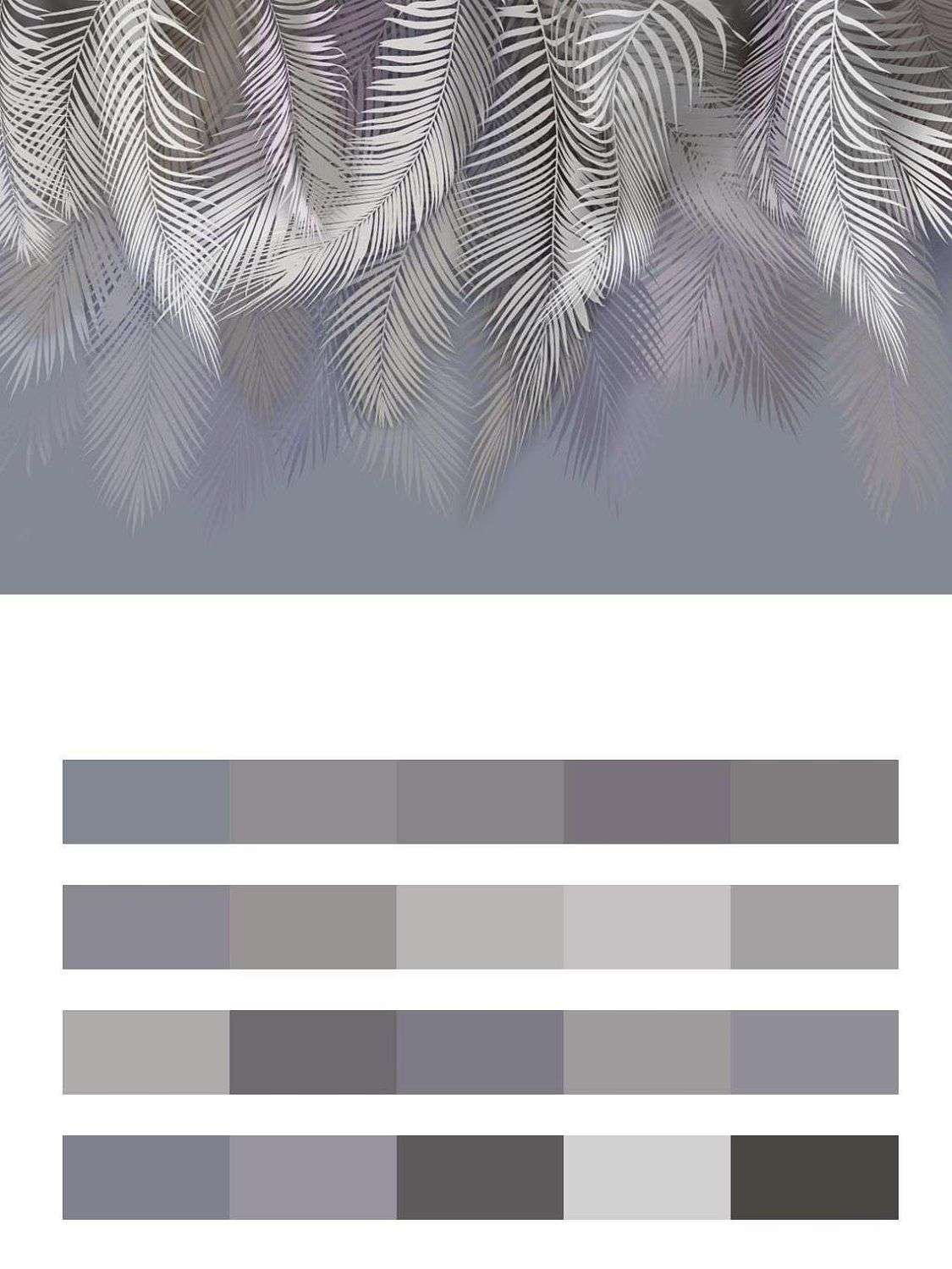 Листья пальмы пушистые  13-245