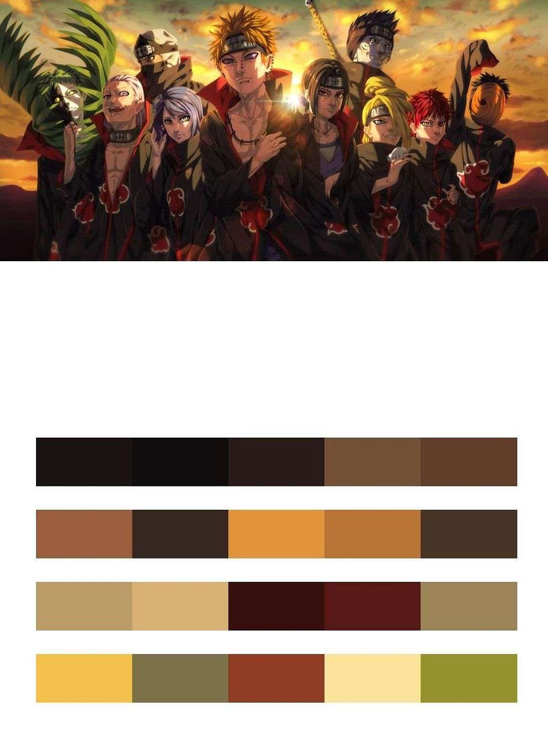 Акацуки из наруто  12-1345