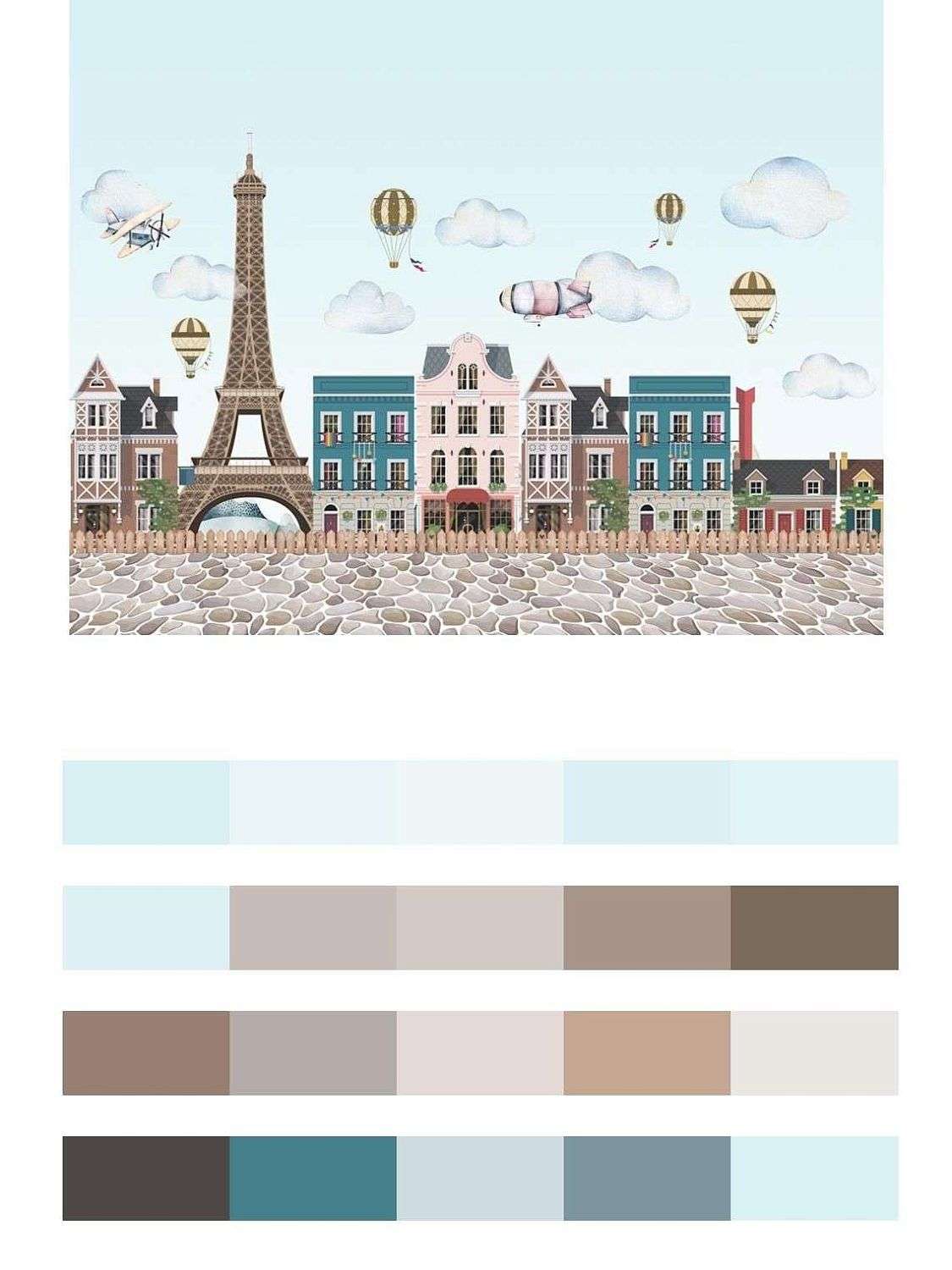 Домики и Эйфелева башня  12-921