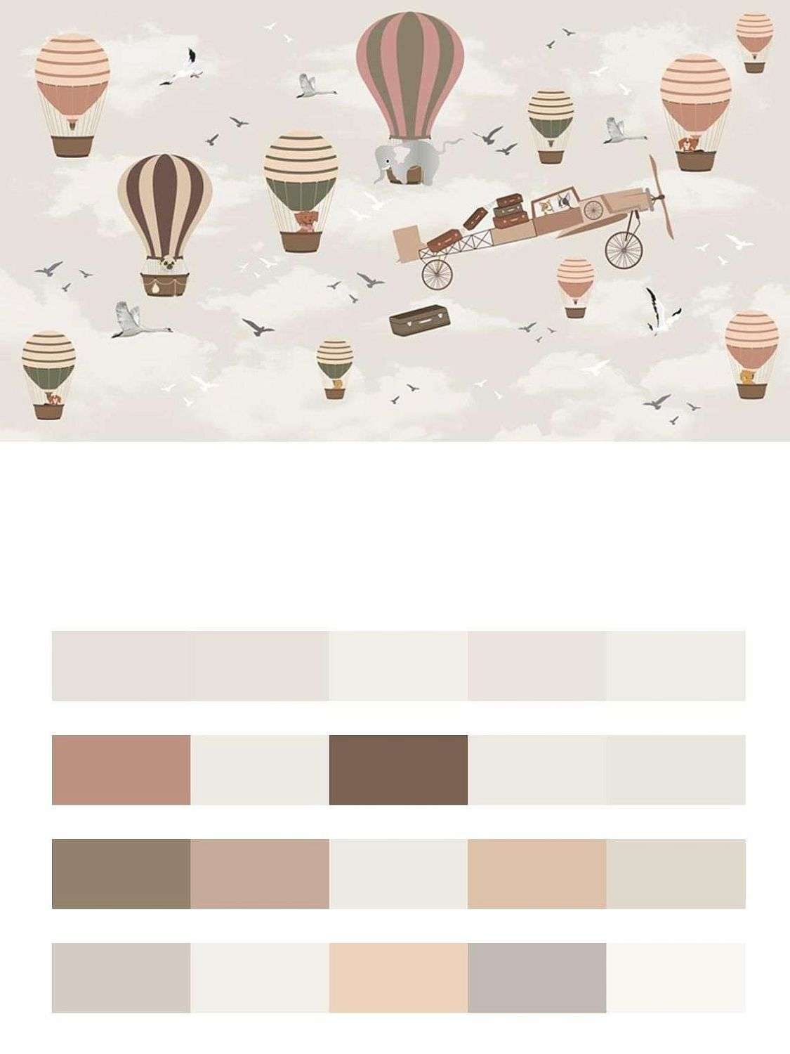 Воздушный шар в полете  12-947