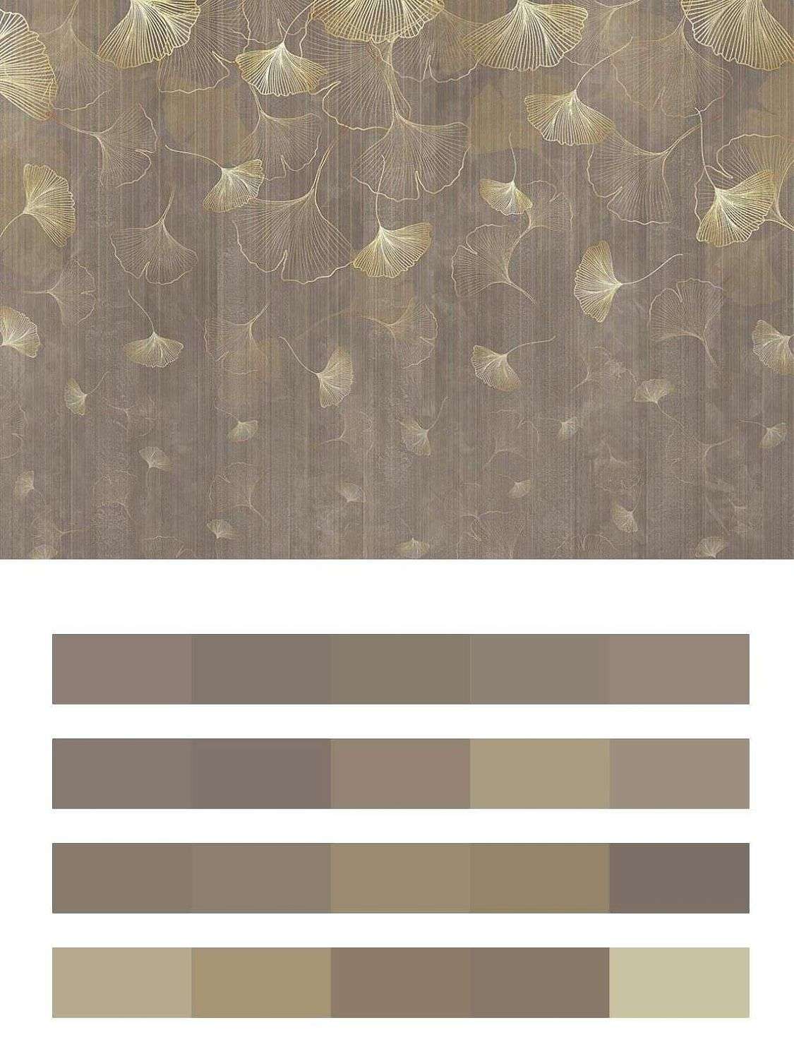 Абстракция золотые лепестки  9-1822