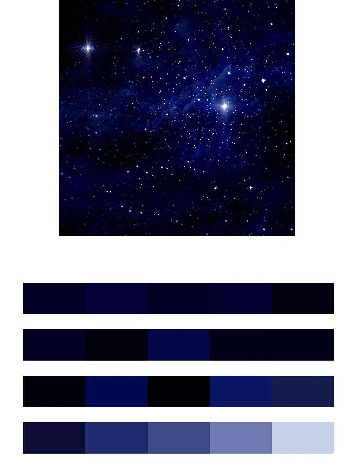 Звездное небо с мерцанием  9-323