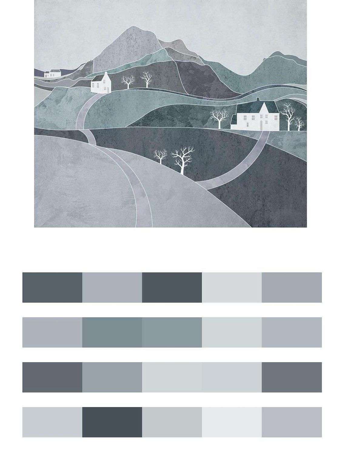 Холмистый пейзаж  12-1315