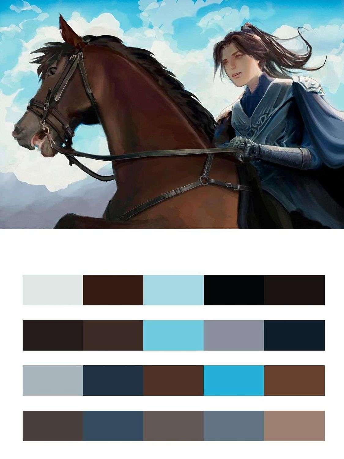 Гу юнь на коне  13-479