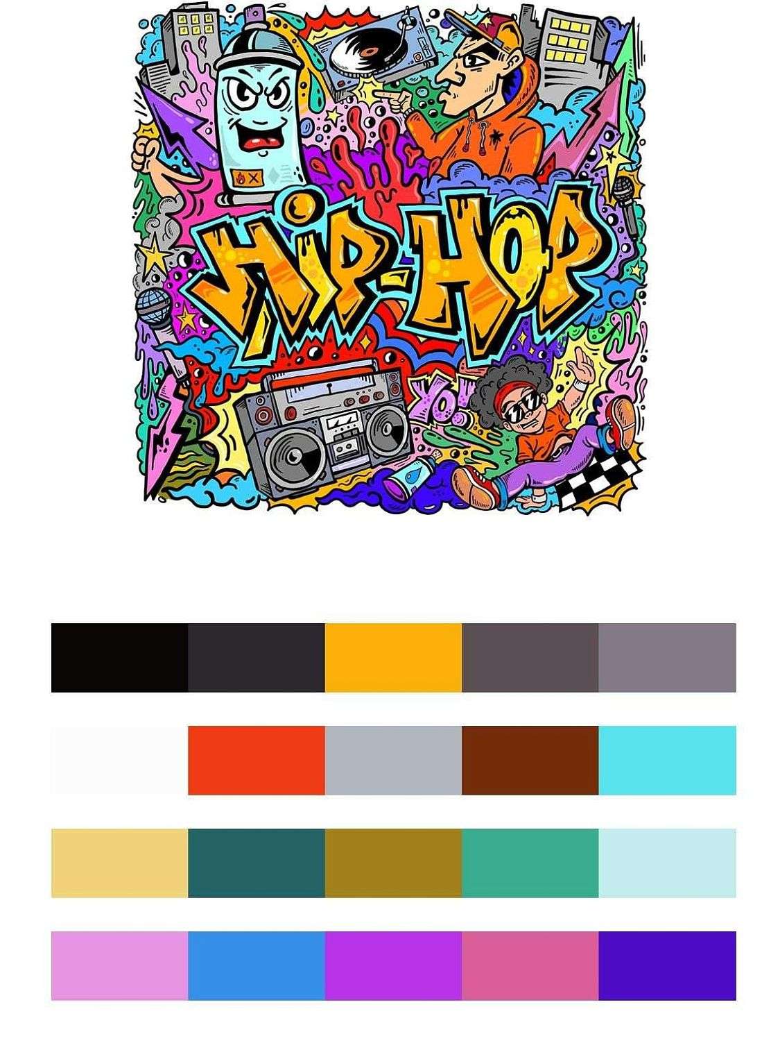 Постеры на стену в стиле хип хоп  12-1265