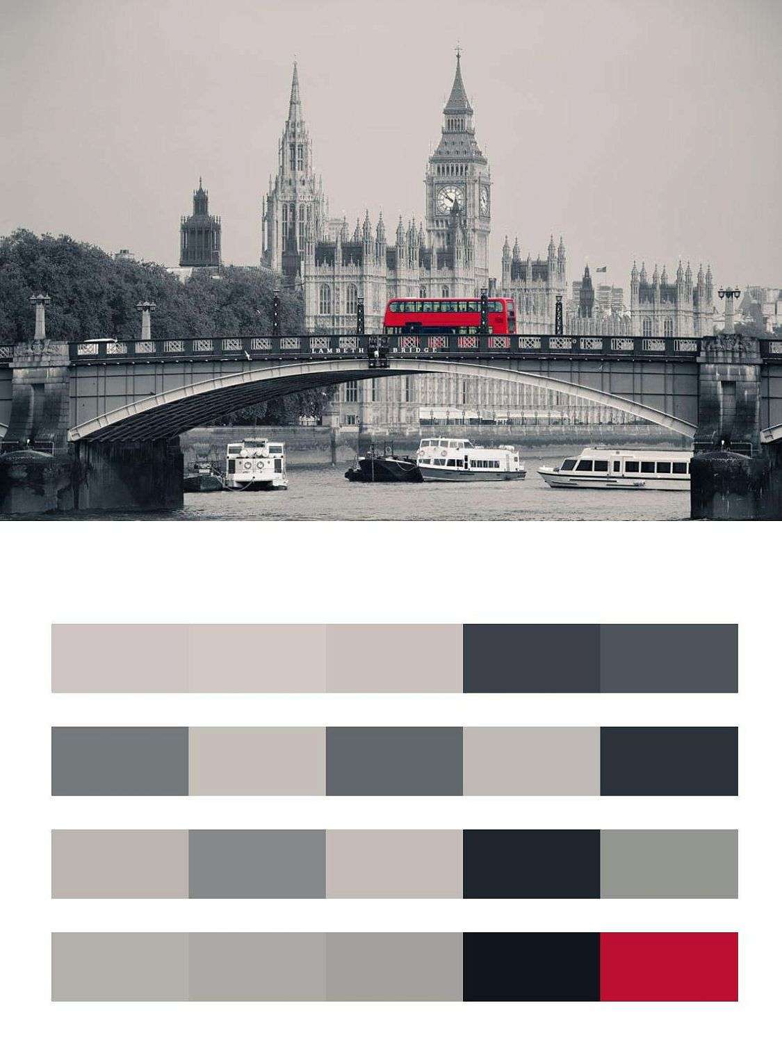 Великолепный вид на достопримечательности Лондона  9-521