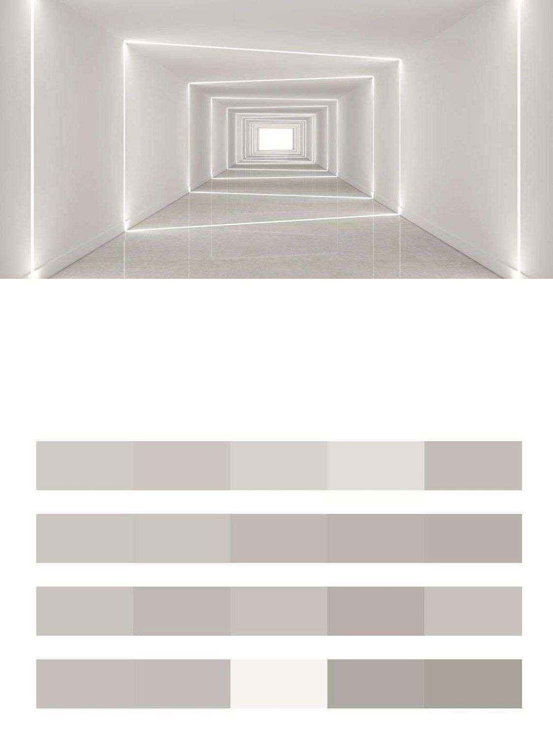 Белый 3д коридор  10-964