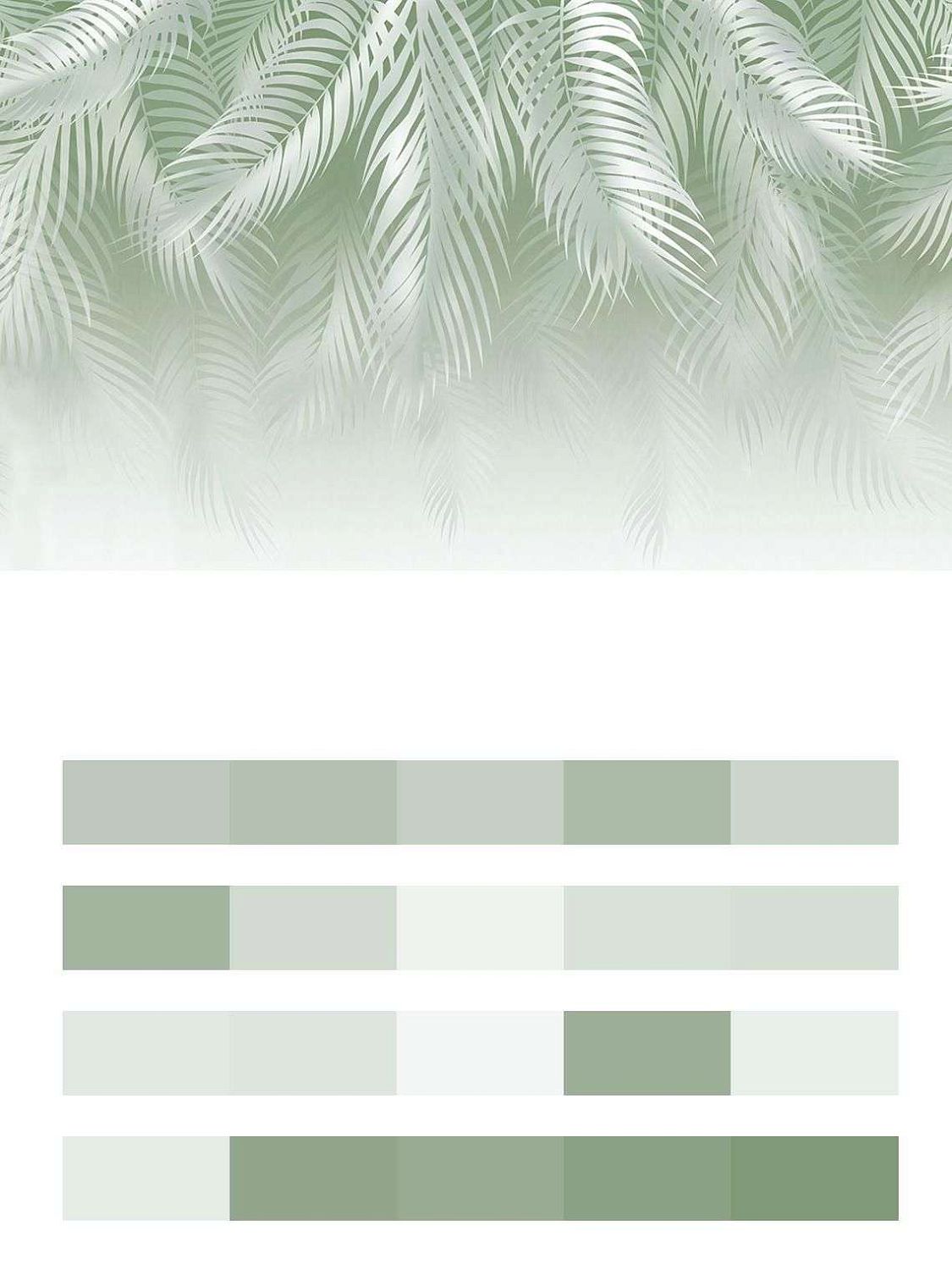 Светло-зеленые перья  14-545