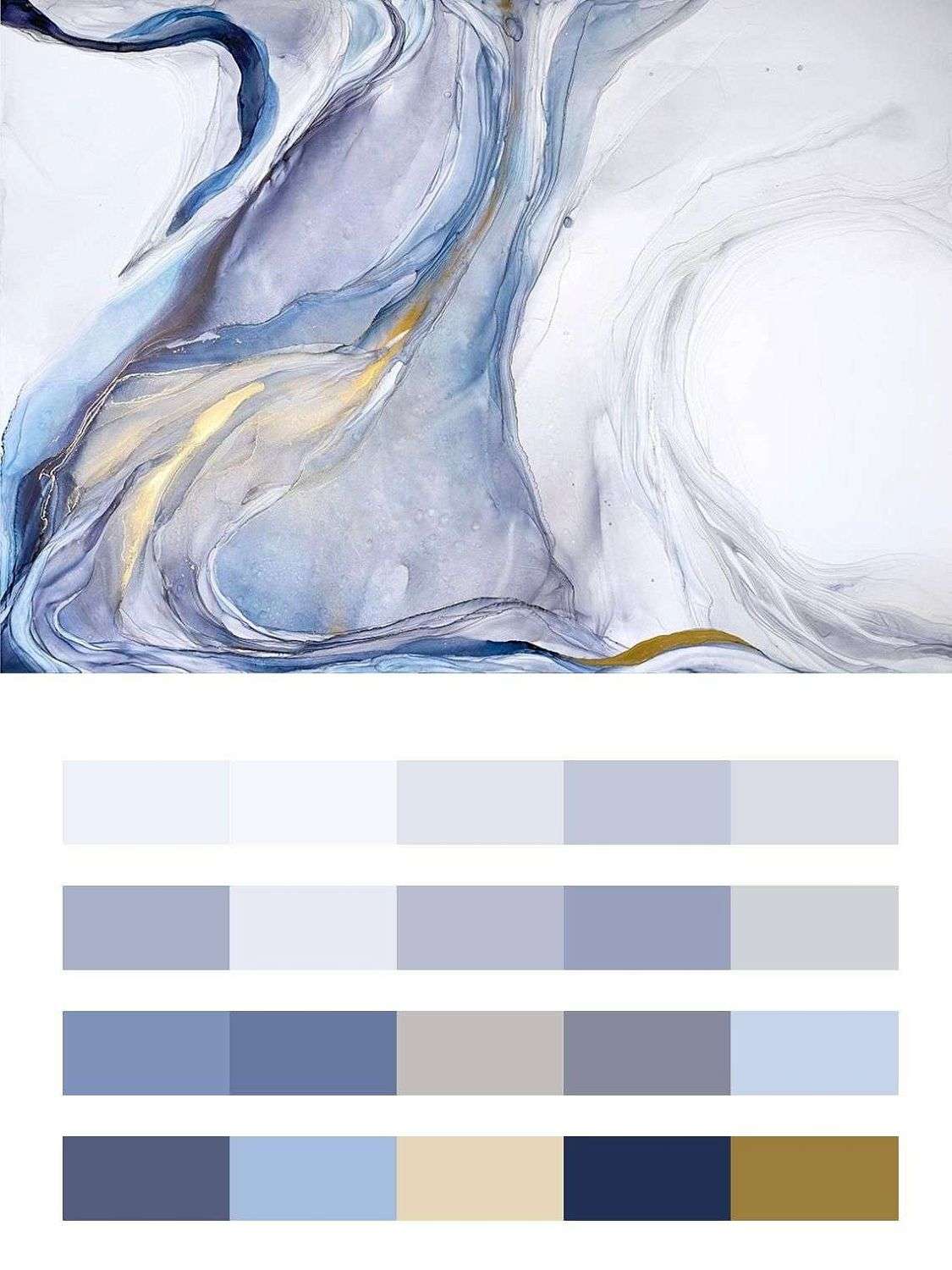 Флюид арт синий  9-1877