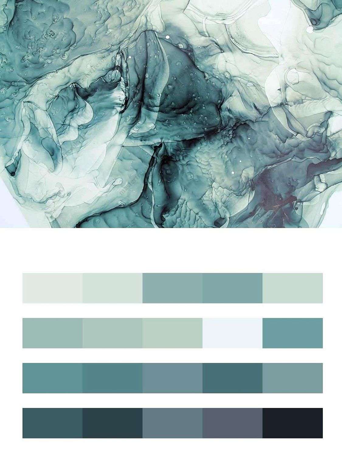 Флюид арт бирюзовые чернила  9-1052