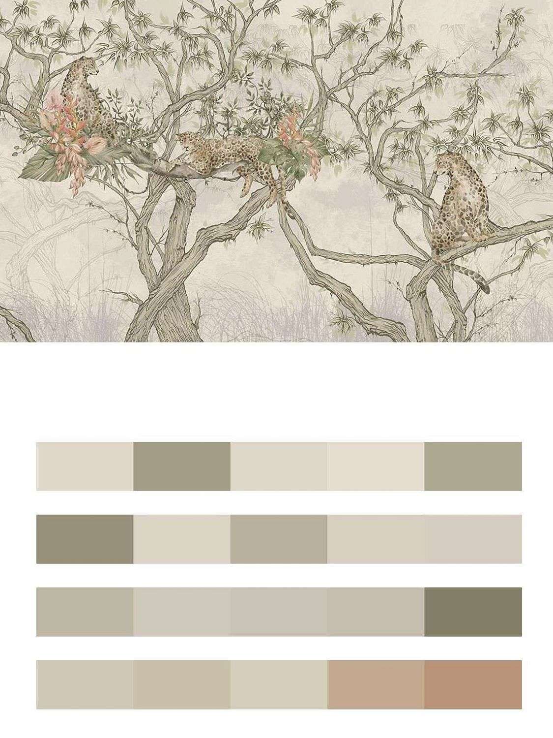 Китайская живопись гепард  14-449