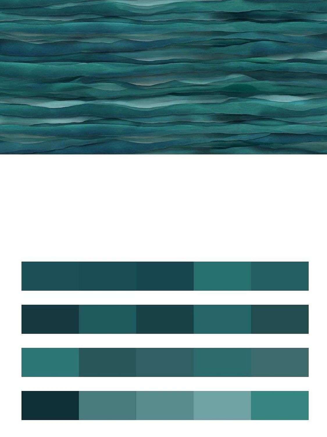 Рельефные зеленые волны  9-1255