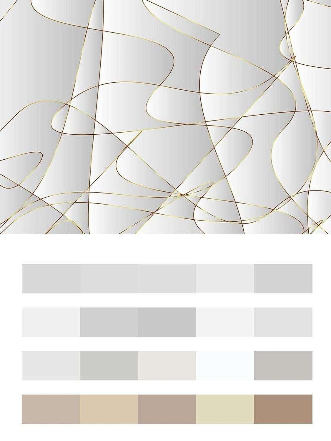 Абстрактный золотой узор  9-1489