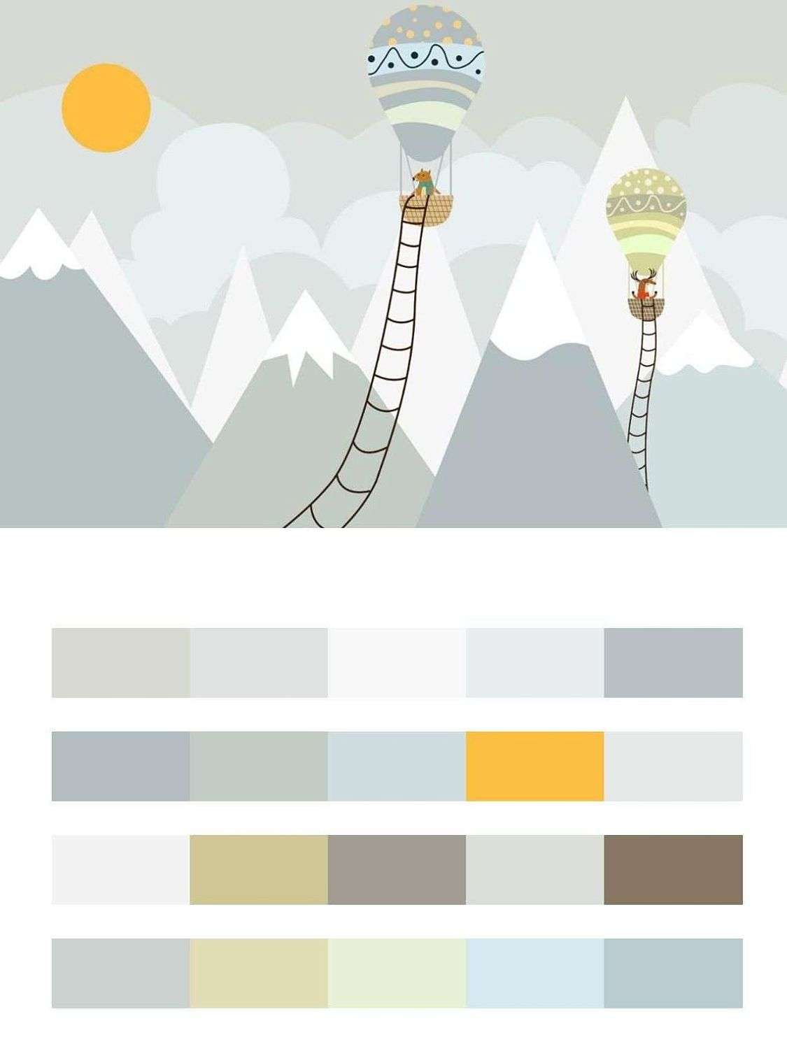 Воздушный шар в горах  14-122