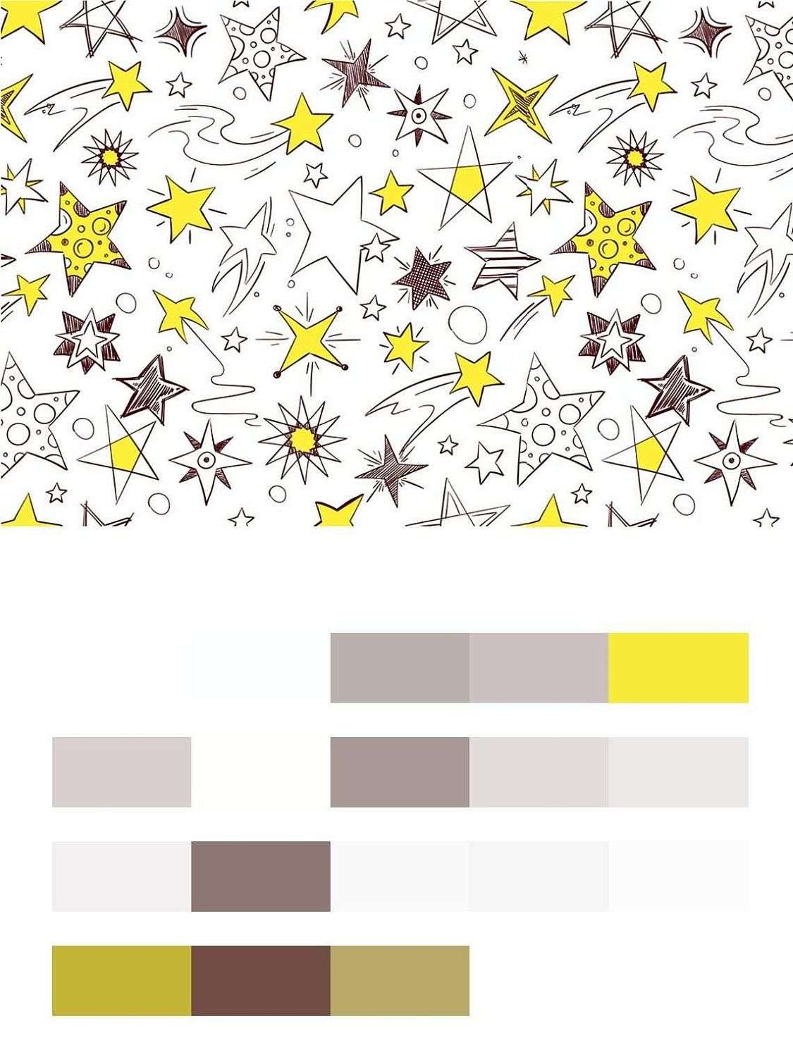 Звездочки желтые  12-703