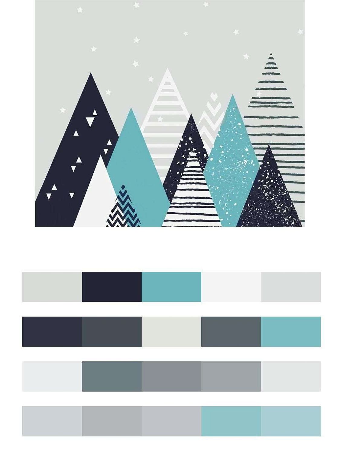 Горы бирюзовые детские  14-676