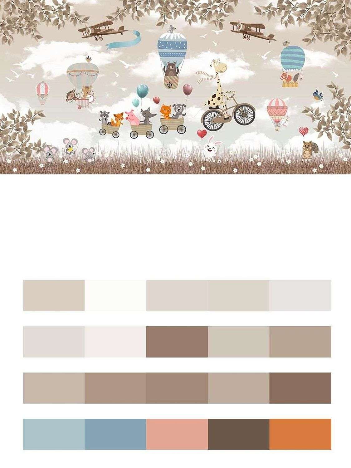 Жираф на велосипеде едет  14-260