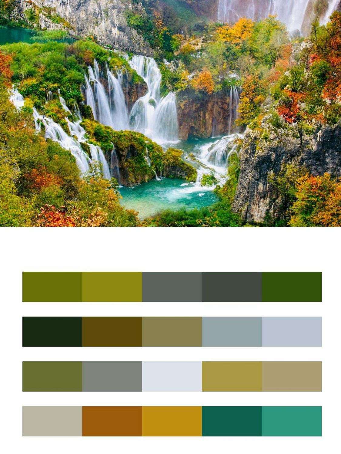 Водопад в Национальном парке Плитвицкие озера  9-870