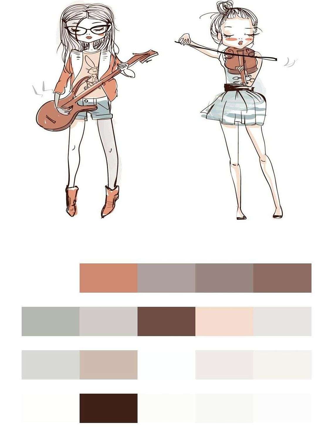 Музыкальные девочки  12-640