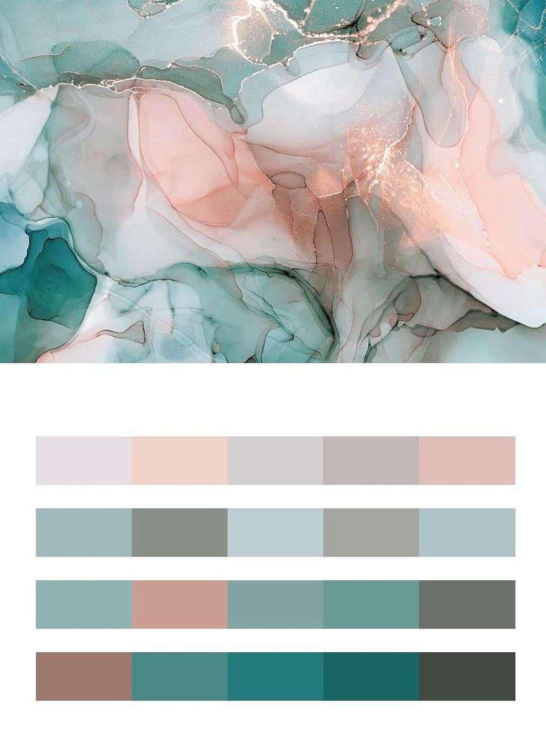 Мятно-розовый флюид  9-1334