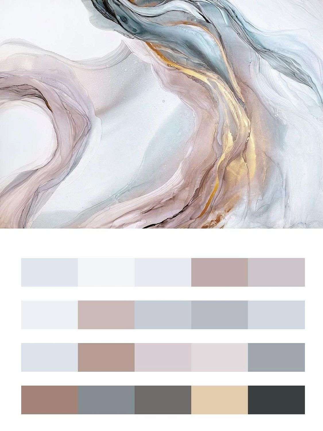 в спальню абстракция маслом  9-1843