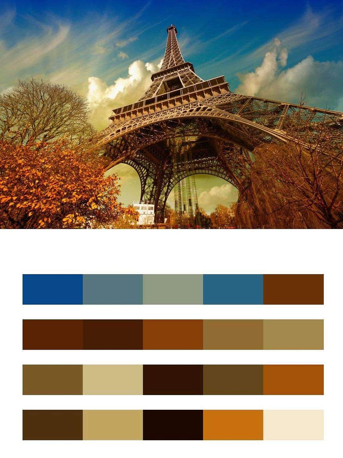 Вид на эйфелеву башню 3д  9-791