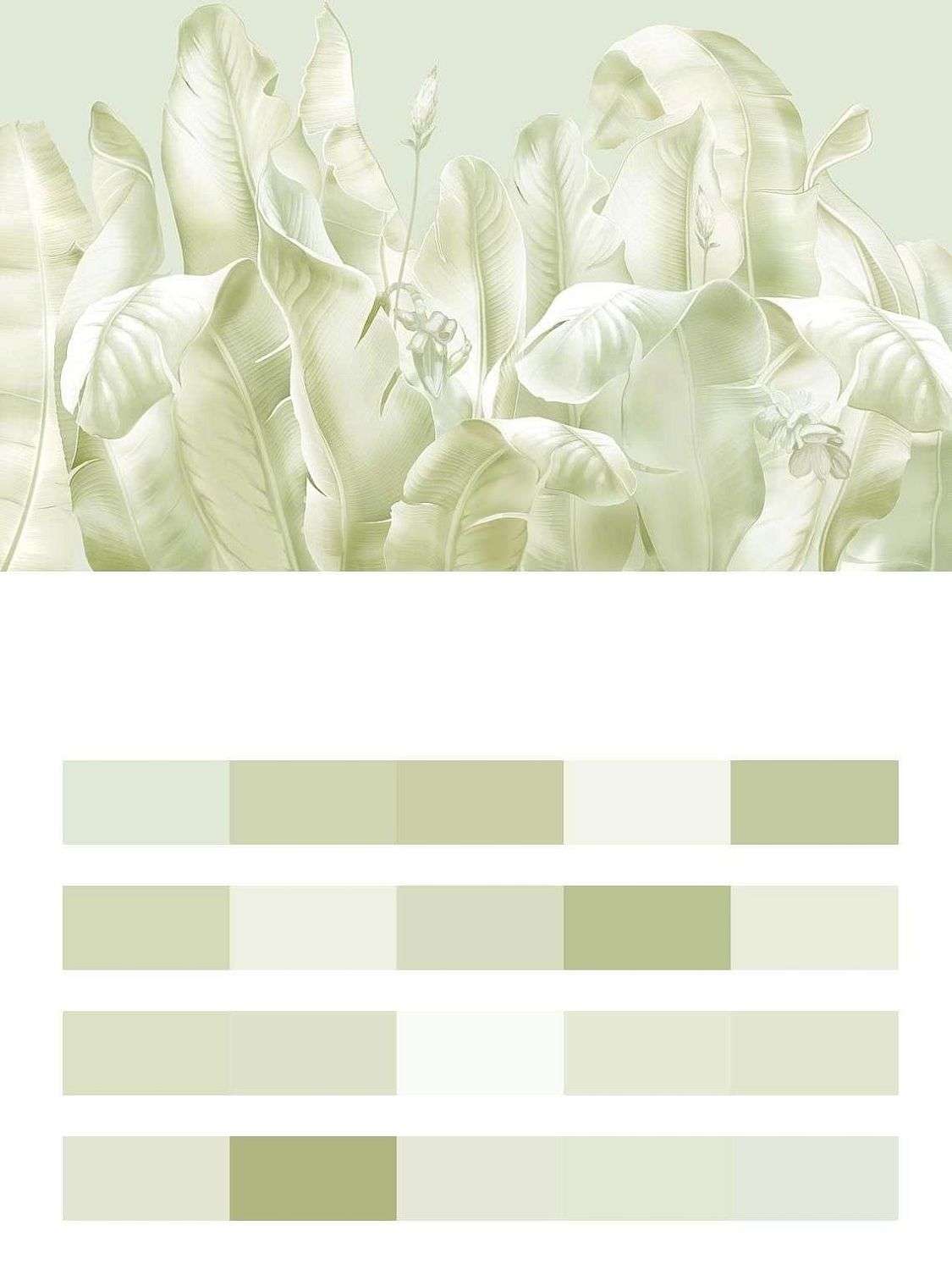 Листья пастель  13-563