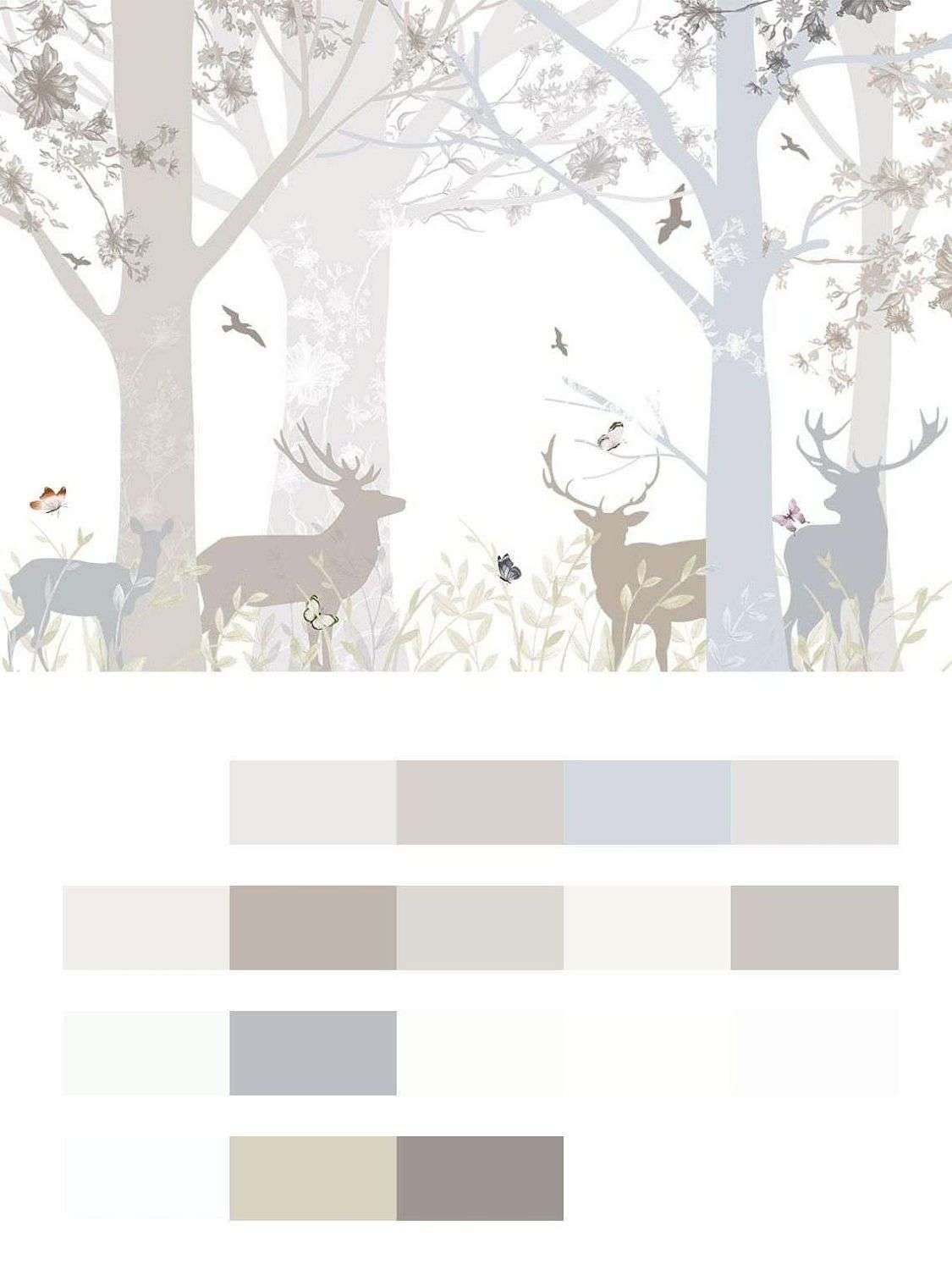 Олени в лесу  14-475